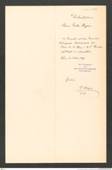 k.k. naturhistorisches Hofmuseum, Intendanzakten 1885-1896 (Hauer), Aktenzahl Z.405.a/1887, Seite 1